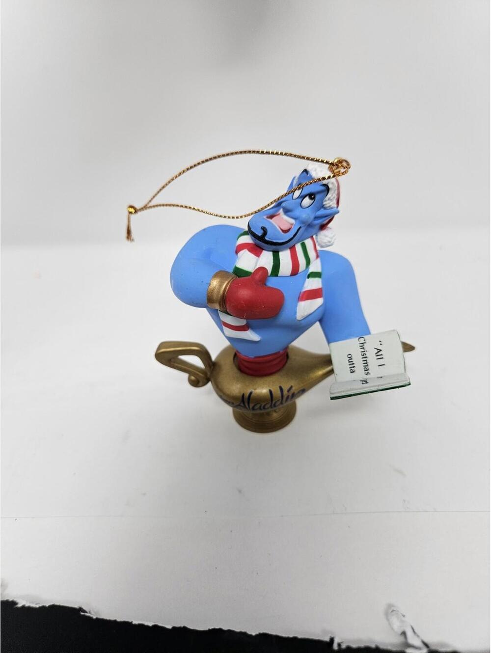 Grolier Christmas Magic Disney Ornament Genie from Aladdin Holiday Decor Vintage